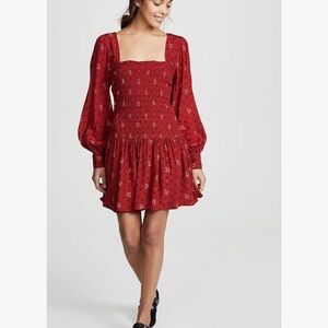 9039. Free People Two Faces Mini Dress